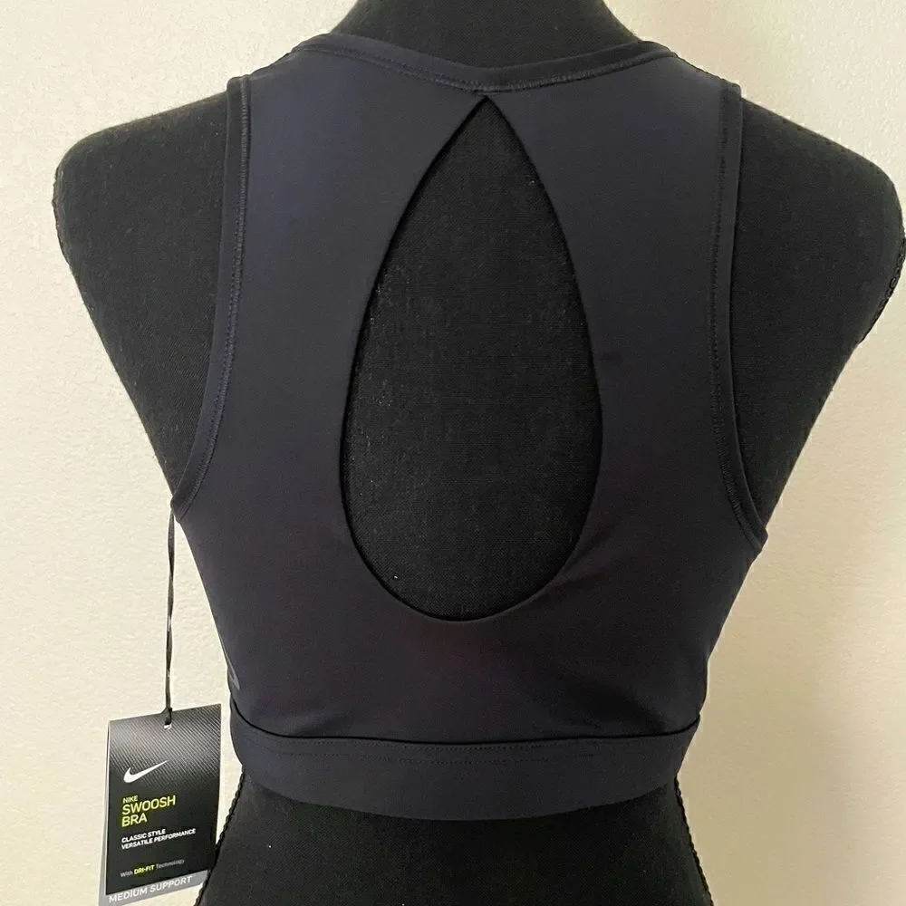 NWT Nike Yoga Dri-Fit Swoosh Sports Bra